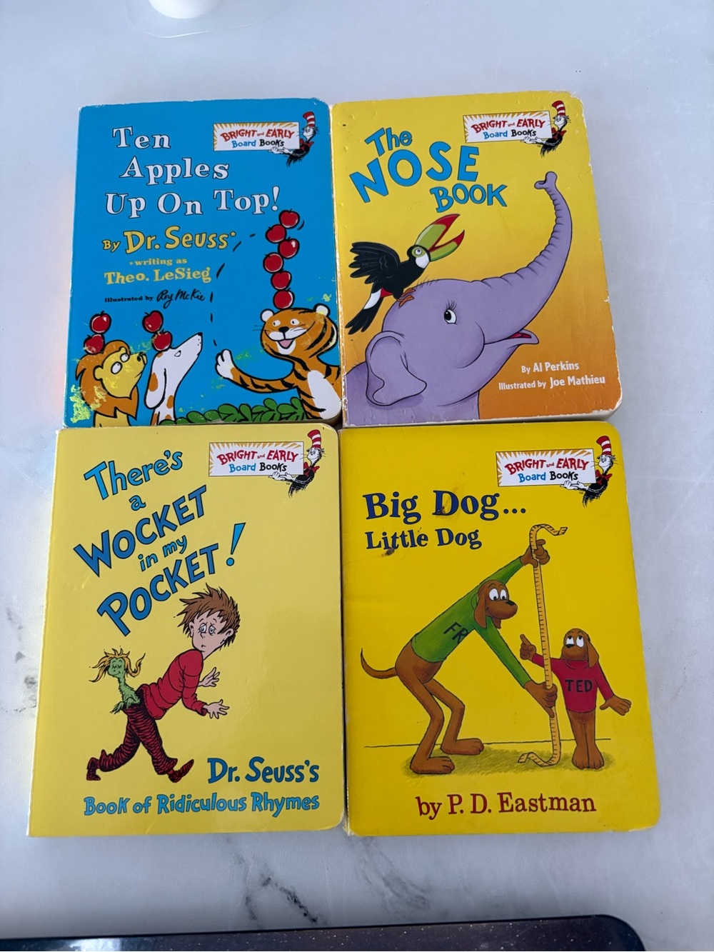 Set of 4 Bright Early Board Books - Dr. Seuss & More